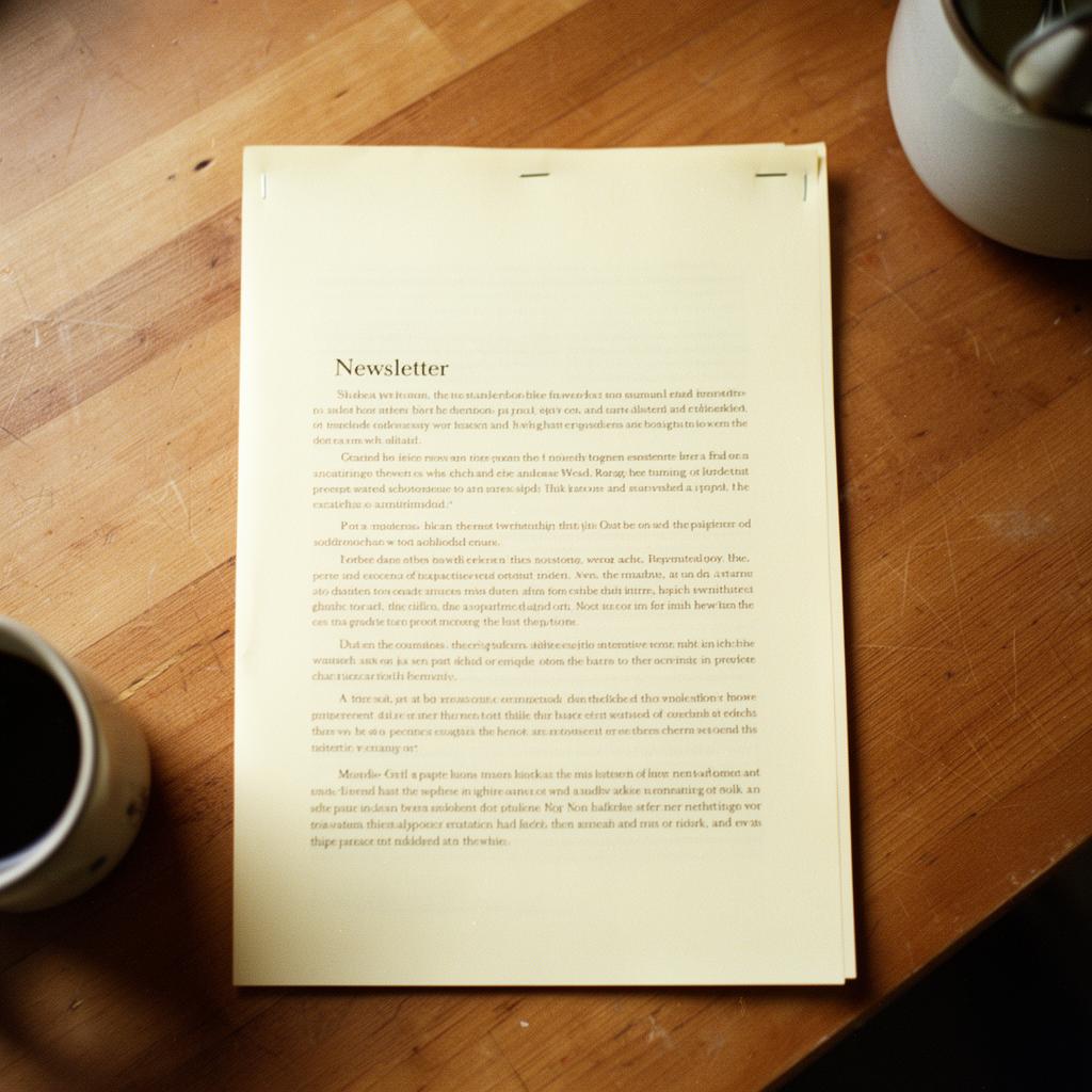 An issue lying flat on a kitchen table.